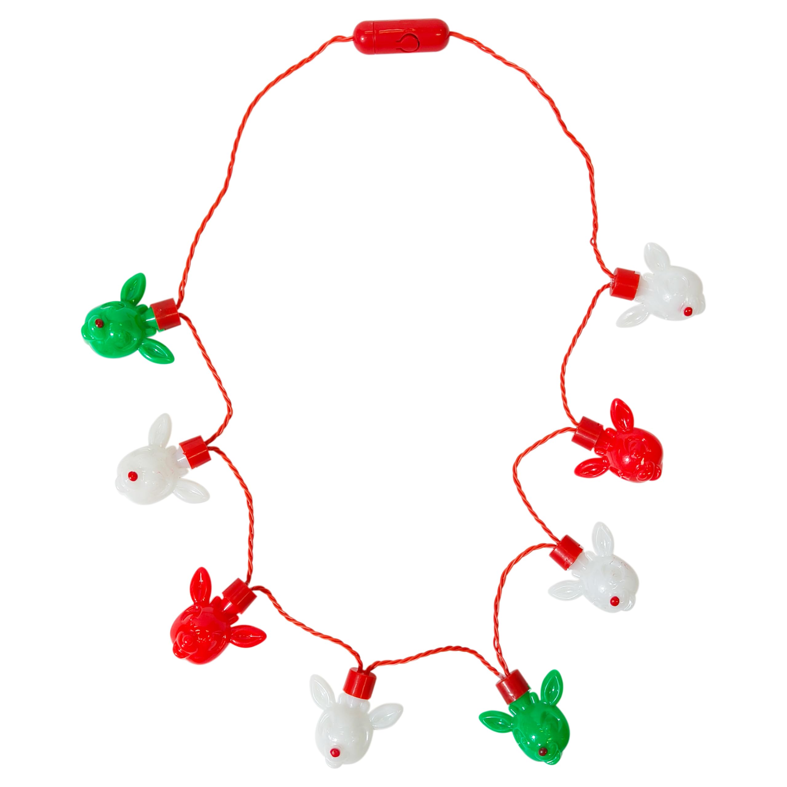 LUV HER Rudolph the Red Nosed Reindeer Christmas Light Up Holiday Necklace, Ages 3+ - LuvHer Shop