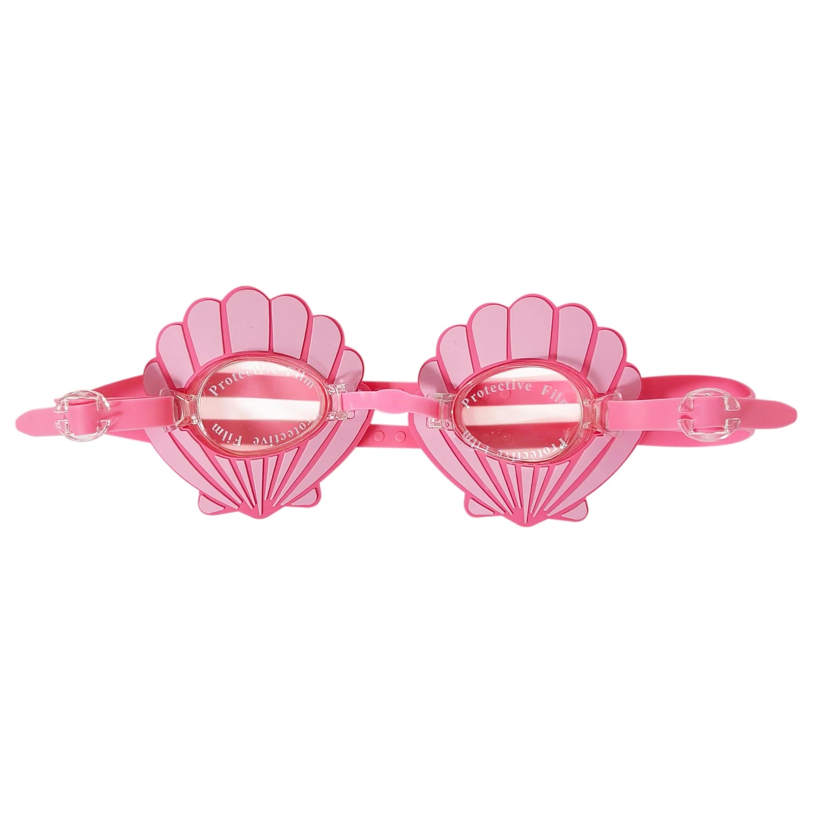 Youth Swim Goggles pink seashell girls' swim accessory in retail packaging, LuvHer Shop