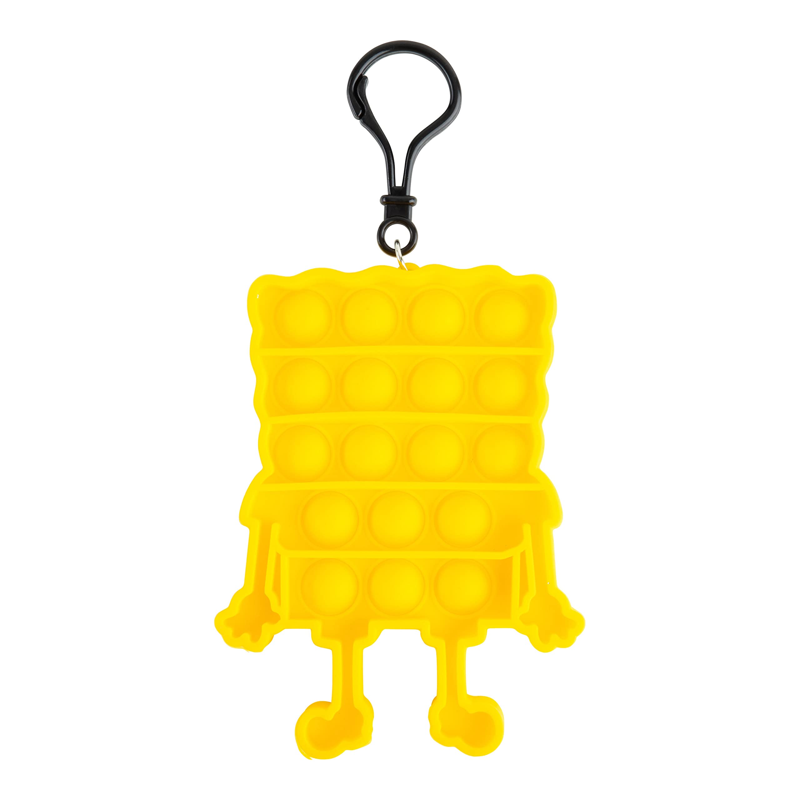 LUV HER - Popper Keychain - Pop it - Yellow Square Shaped - Pop Its - Kids Keychain - Small Fidget Toy - Stress Relief - Play Accessories - Ages 3 + - LuvHer Shop