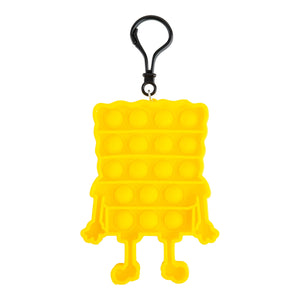 LUV HER - Popper Keychain - Pop it - Yellow Square Shaped - Pop Its - Kids Keychain - Small Fidget Toy - Stress Relief - Play Accessories - Ages 3 + - LuvHer Shop