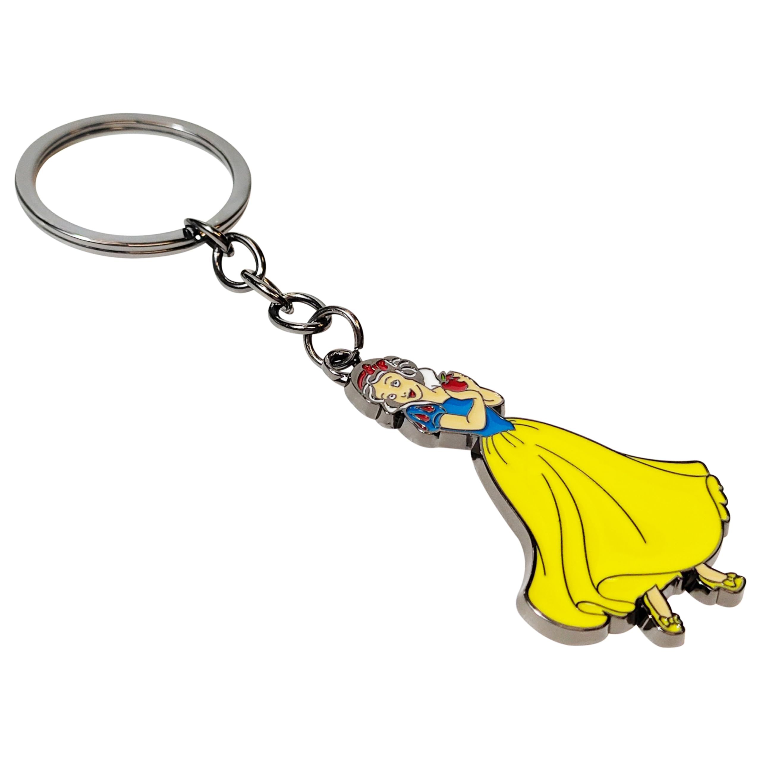 LUV HER Disney Themed Keychain - Metal, Durable, Lightweight, Disney Princesses Character Charm Snow White Keychain, Ages 3+ - LuvHer Shop