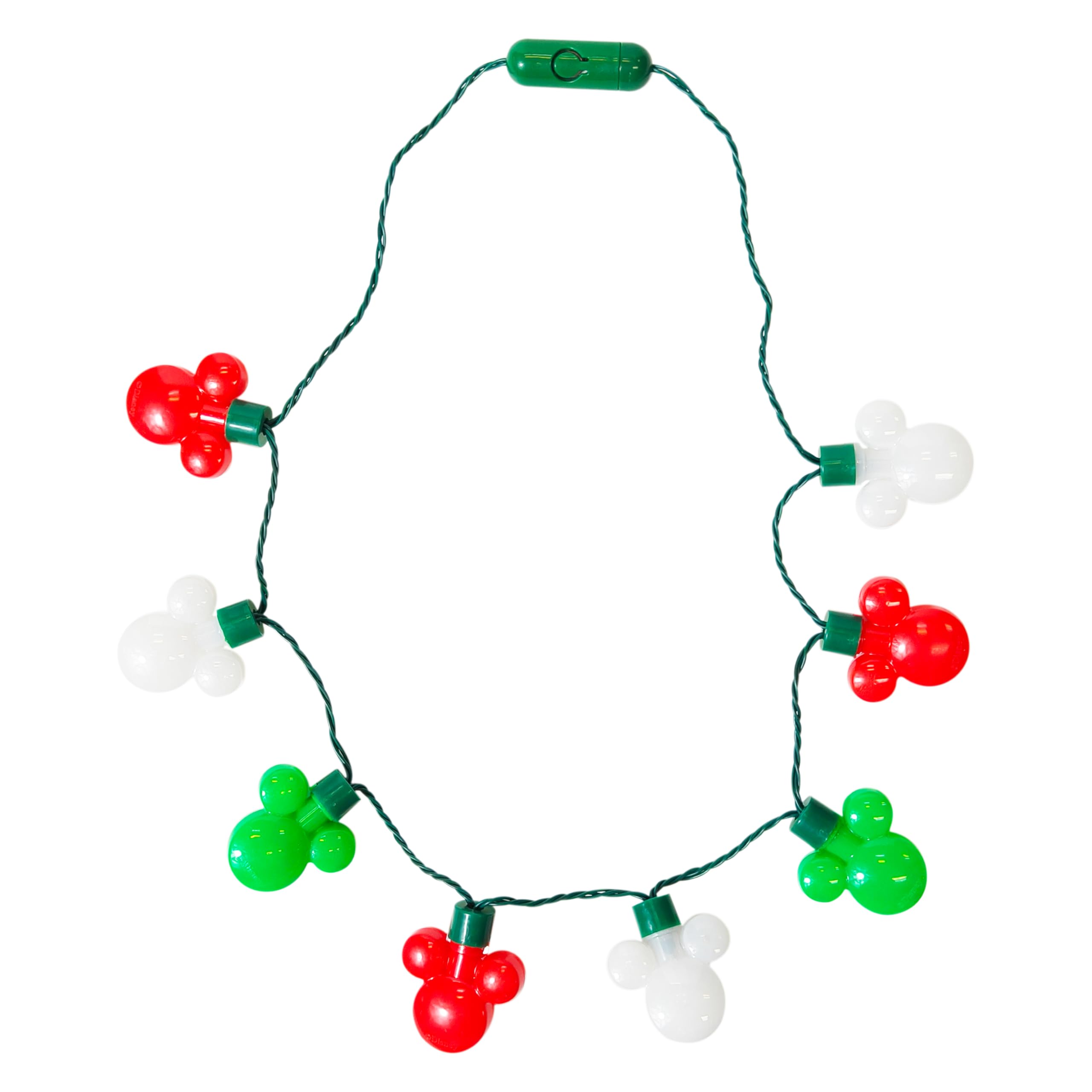 LUV HER Disney Mickey Mouse Christmas Light Up Holiday Necklace, Ages 3+ - LuvHer Shop