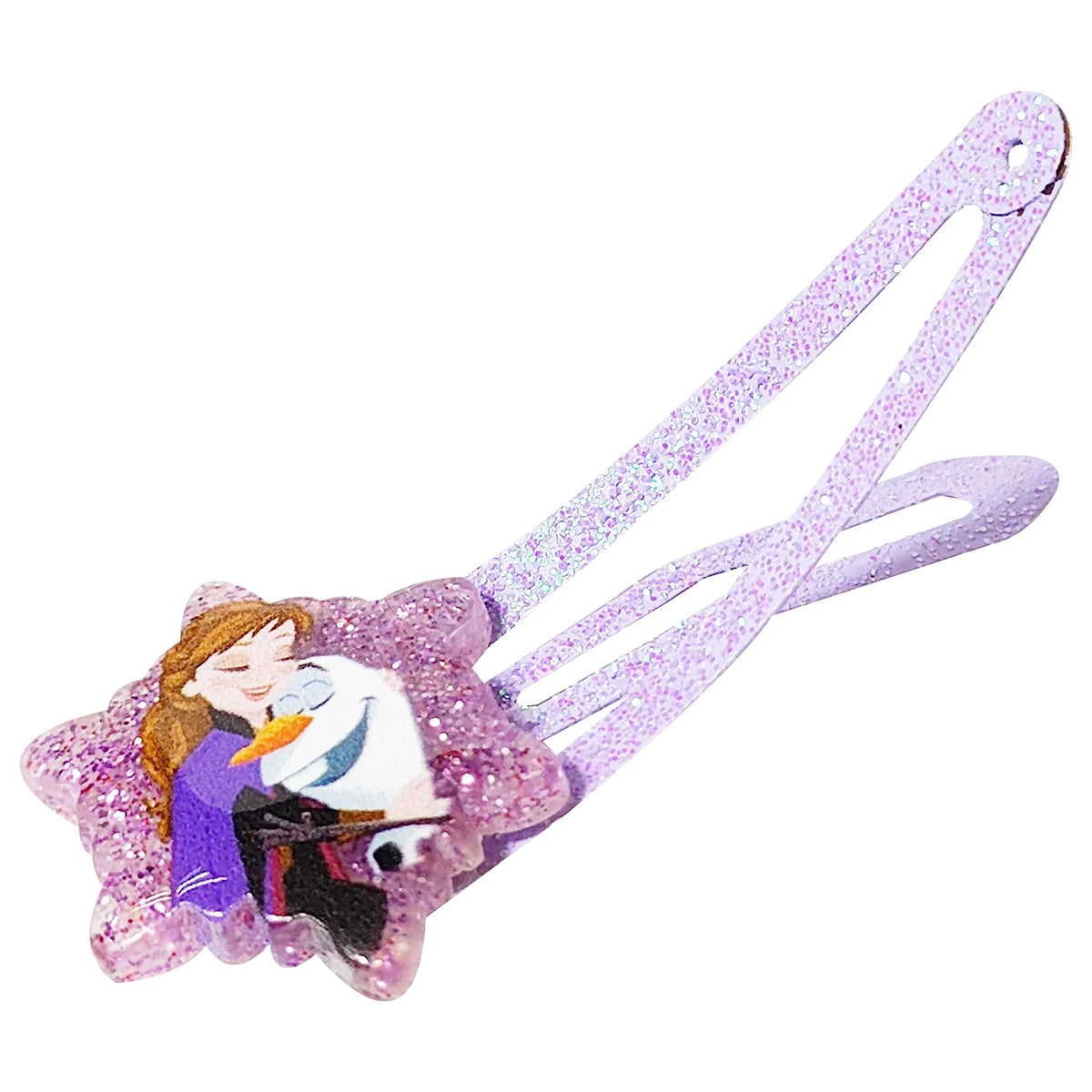 Disney Frozen Anna and Olaf glitter star hair clip from LuvHer Shop, purple girls' accessory