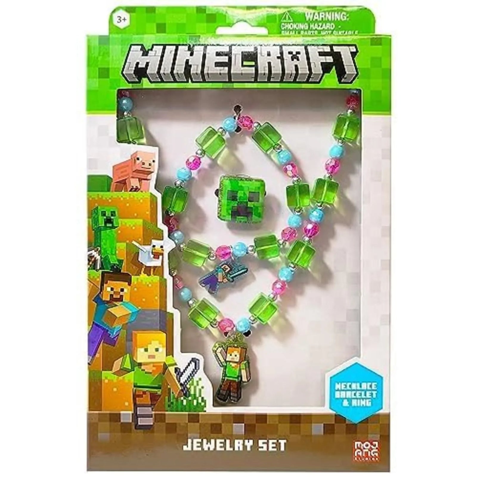 Minecraft Girls Jewelry Box Set