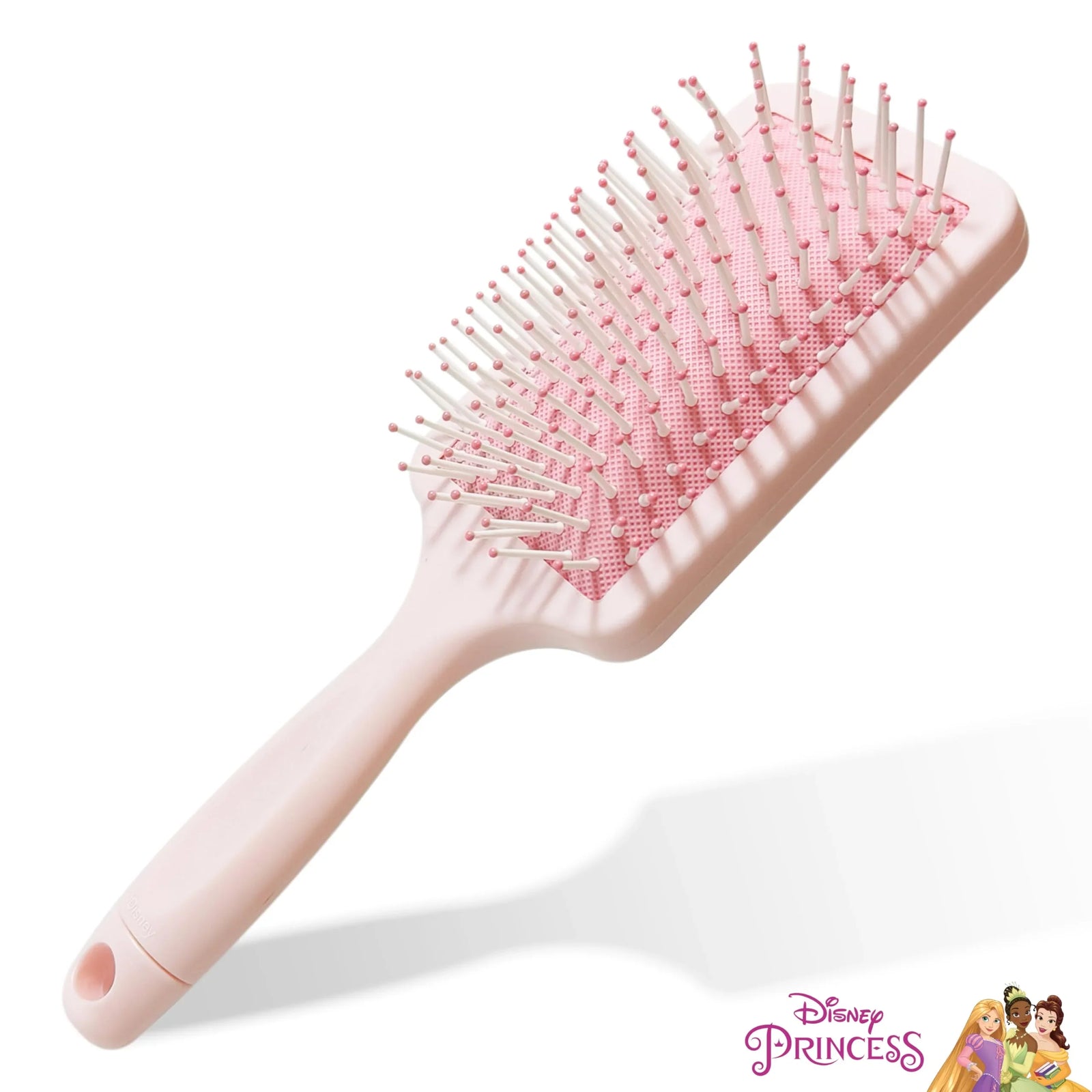 Disney Princess Paddle Hair Brush with pink handle and glitter detail from LuvHer Shop