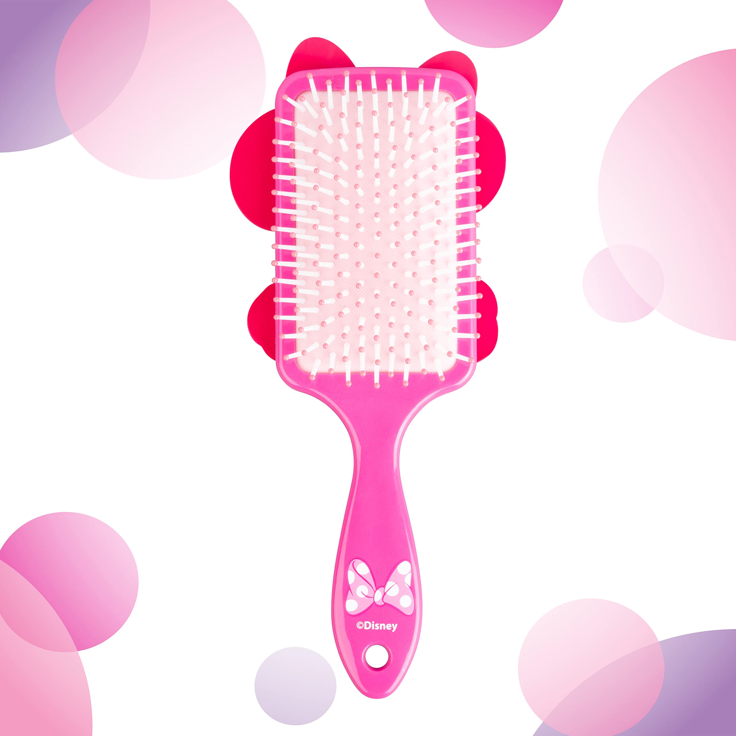 Disney Minnie Mouse Hair Brush - Hair Accessories for Girls - Disney Kids Brush - Red Minnie Portrait Brush with White Polka Dots Ages 3 + - LuvHer Shop