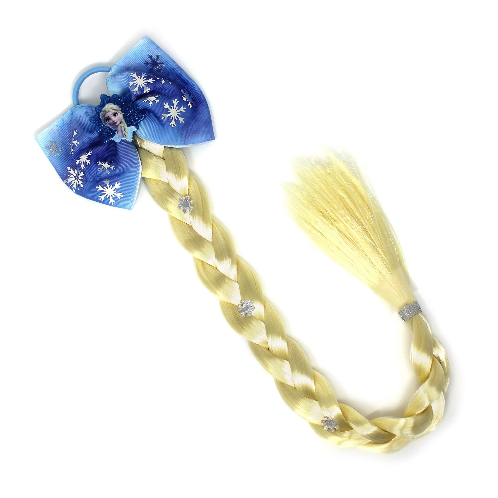 LUV HER Frozen 2 Girls Queen Elsa Faux Hair Braid with Bow - LuvHer Shop