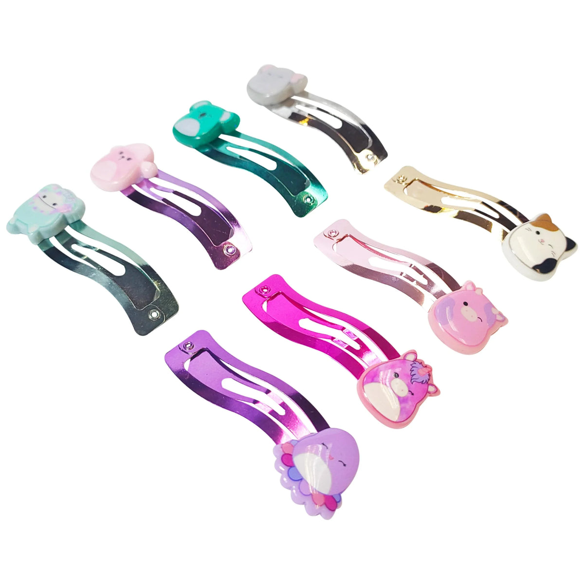 Squishmallows Snap Hair Clips - 8 pack