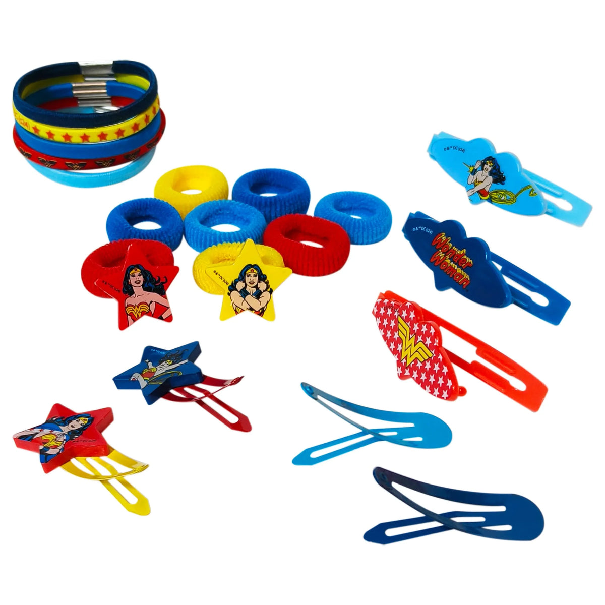 Wonder Woman Girls' Hair Accessories Set - 20 Pack
