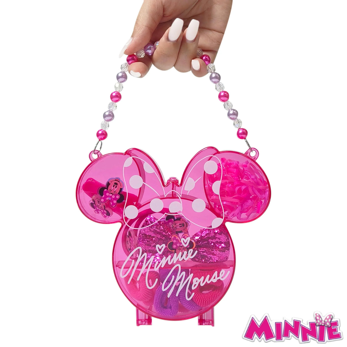 Mickie and Minnie Mouse Hair Accessory Case and Gift Set