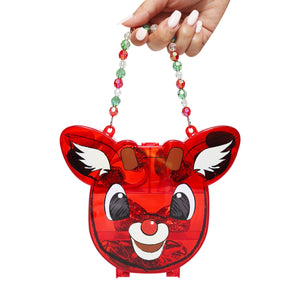 LUV HER Rudolph The Red Nosed Reindeer Hair Accessory Case for Girls with Hair Clips, Elastics, Bow, and Terries, Ages 3+ - LuvHer Shop