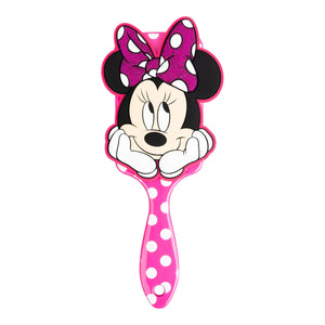 Disney Minnie Mouse Hair Brush - Hair Accessories for Girls - Disney Kids Brush - Red Minnie Portrait Brush with White Polka Dots Ages 3 + - LuvHer Shop