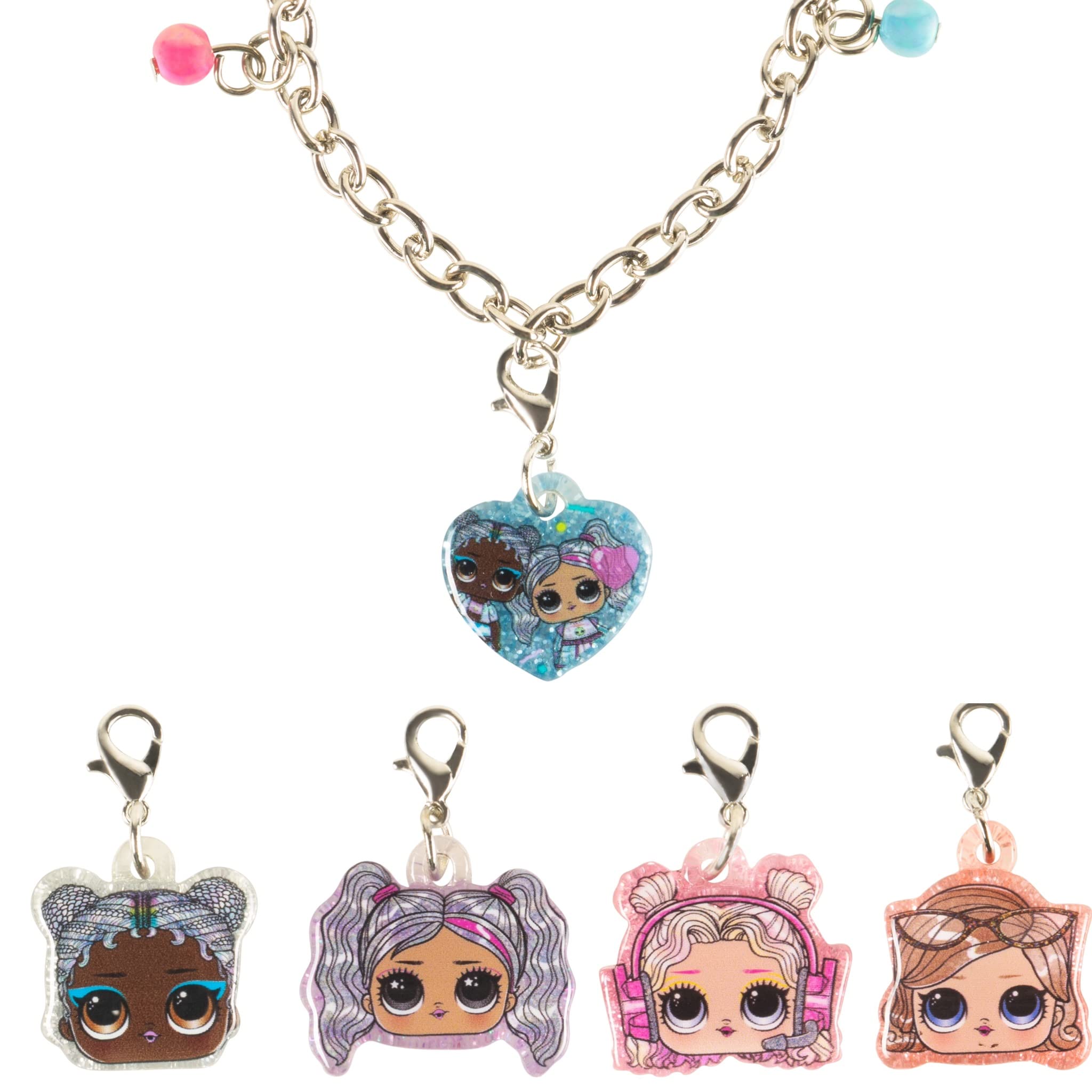 LUV HER Girls Add A Charm Toy Bracelet and Costume Jewelry Box Set with 1 charm bracelet & 5 interchangeable charms - Ages 3+ - LuvHer Shop