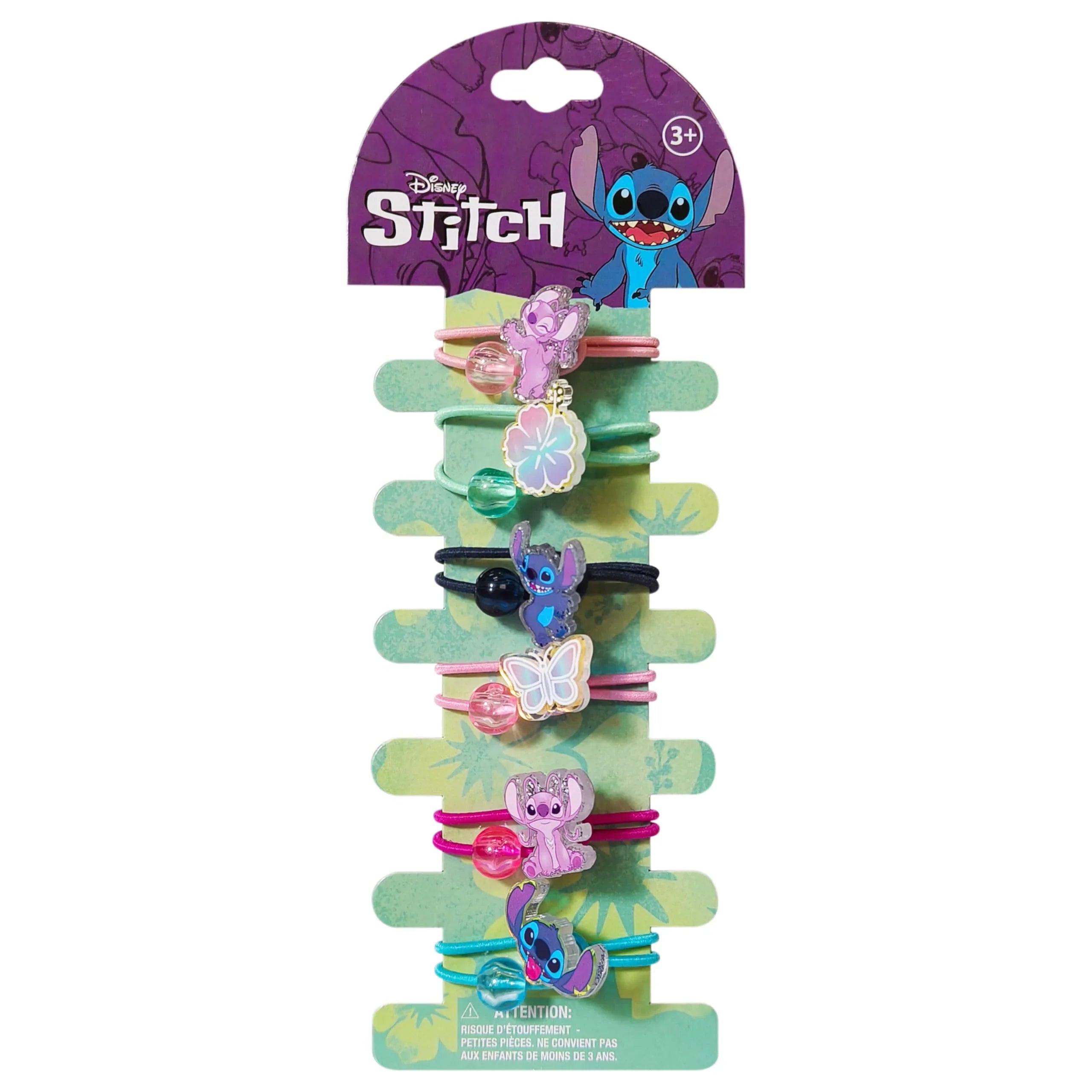 Elastic Hair Ties for Girls - Multicolored The Stitch Themed...