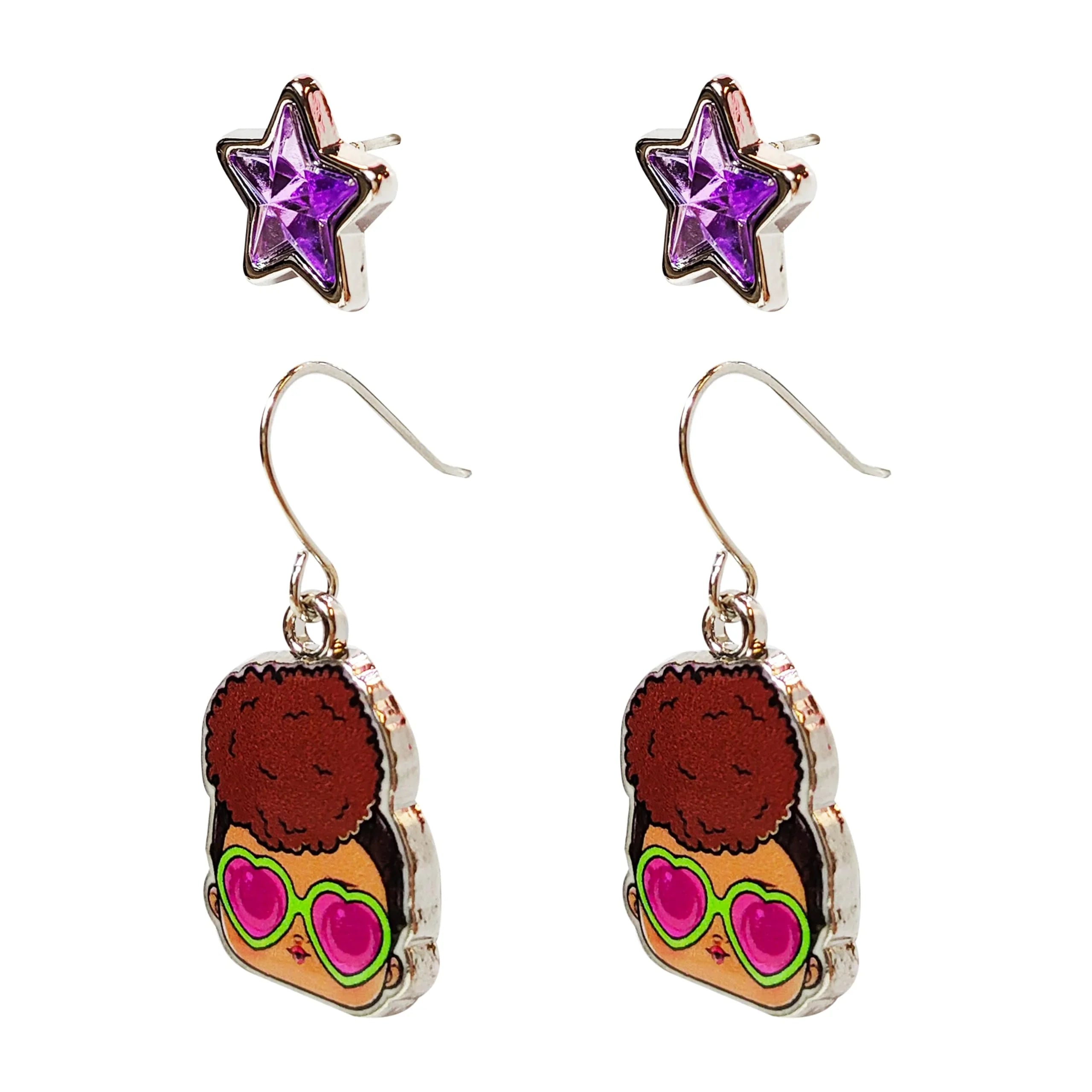 LOL Hypoallergenic Earrings for Girls 1 Star Stud Earrings 1...