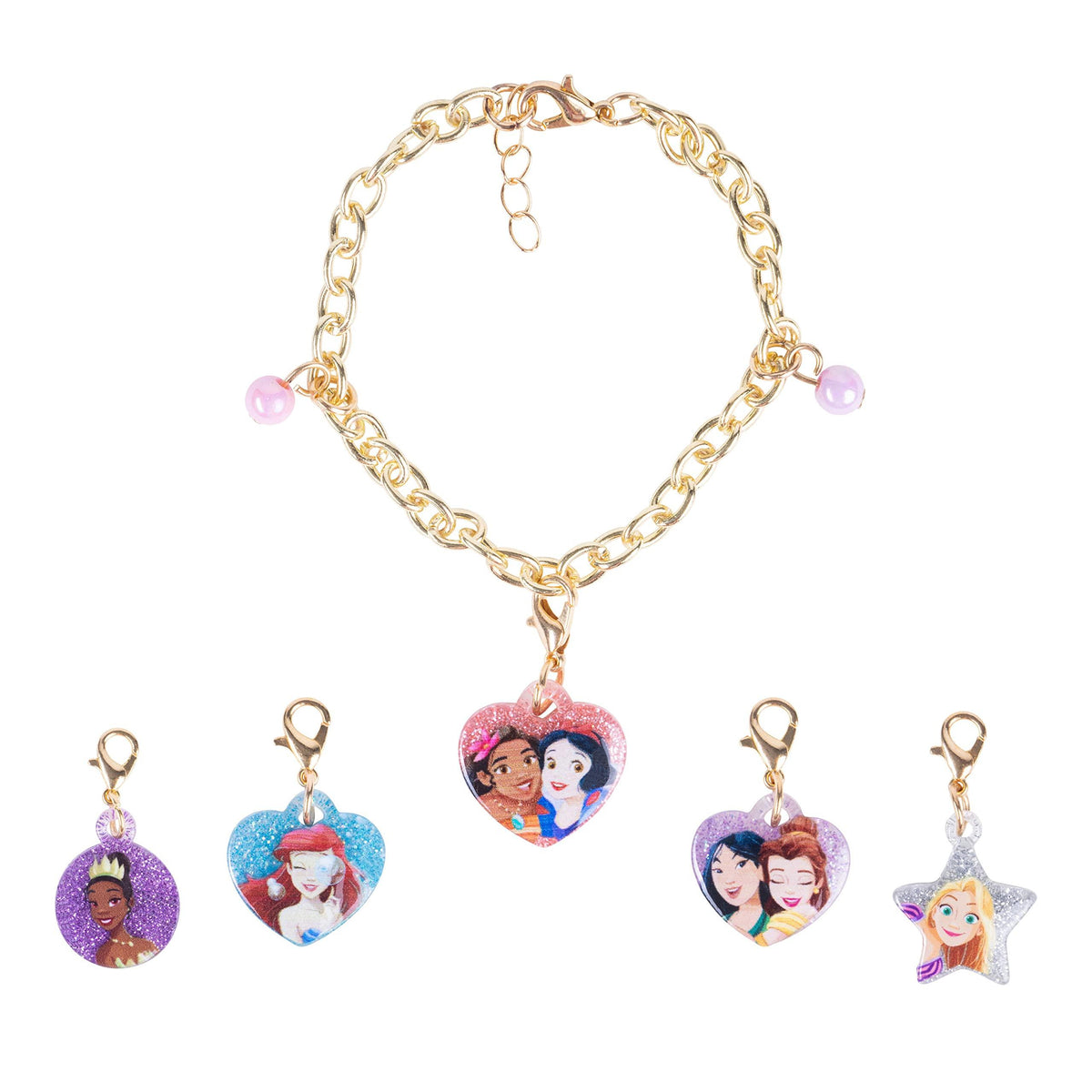 Disney Princess "Add A Charm" Toy Bracelet with 5 charms