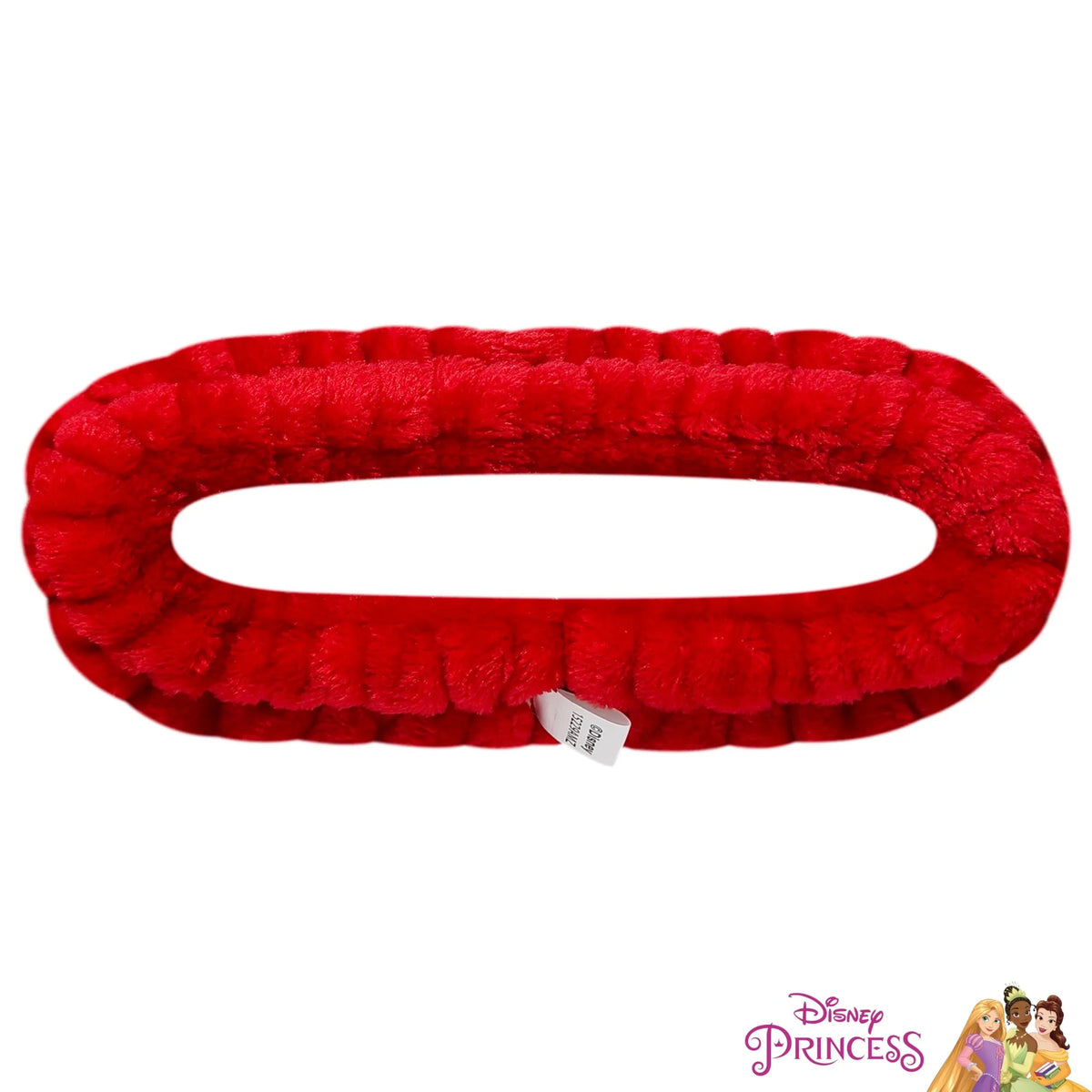 Disney Princess Plush Headband in bright red, soft girls' hair accessory, LuvHer Shop