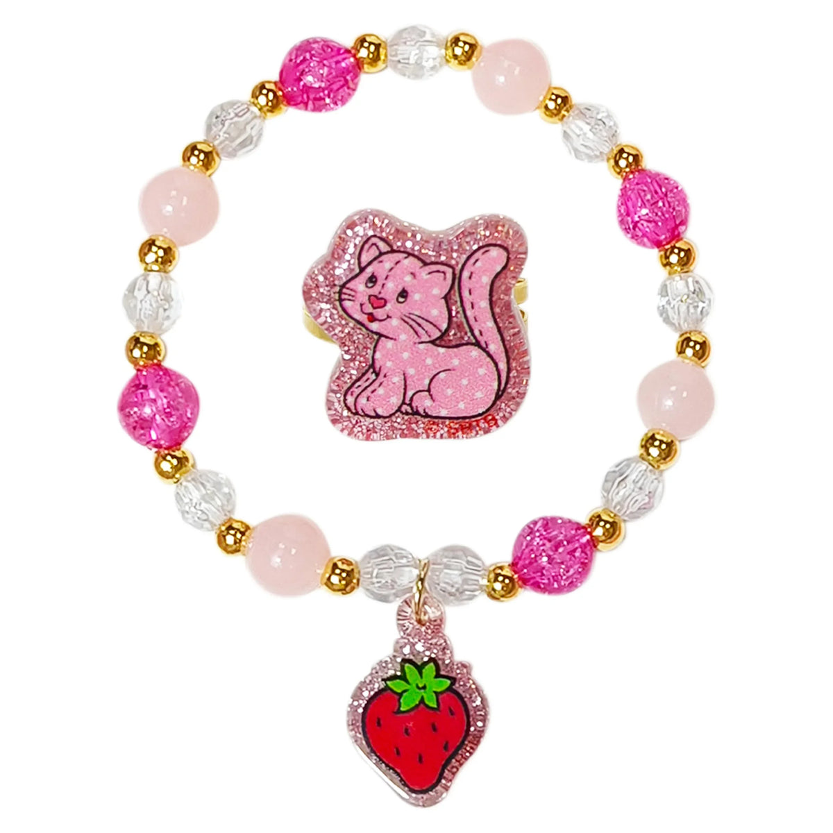 Strawberry Shortcake Headband & Jewelry Set
