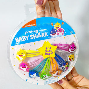 Baby Shark Kids Hair Clips for Girls Snap Clips 8 Pack Multi Color Ages 3+ - LuvHer Shop