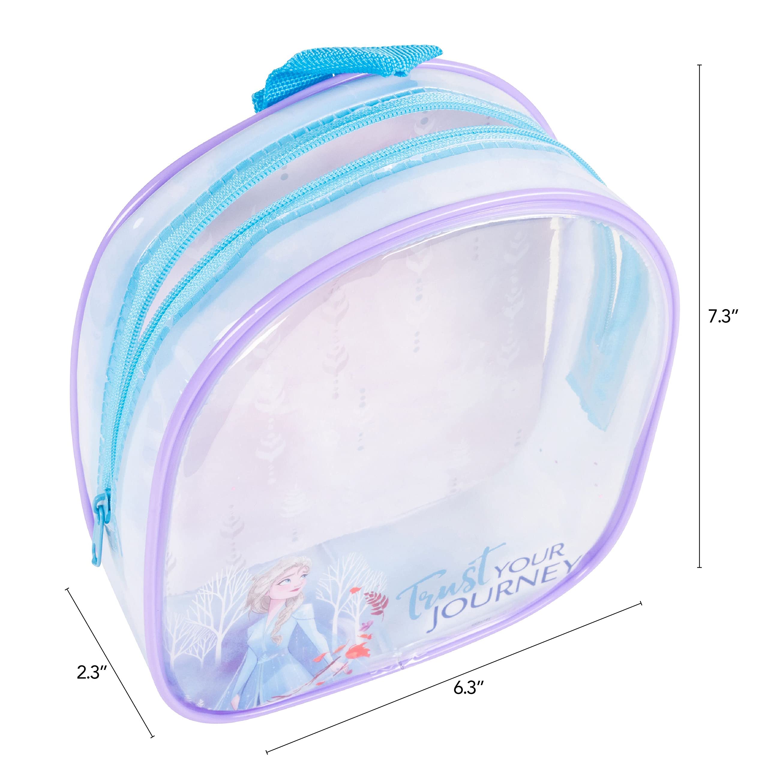 LUV HER Kid's Frozen Fashionista's BackPack - Elsa & Anna Accessories Set For Girls - Princess Elsa Sets - Bow's with Alligator Clips, Hair Ties, Backpack Ages 3+ - LuvHer Shop