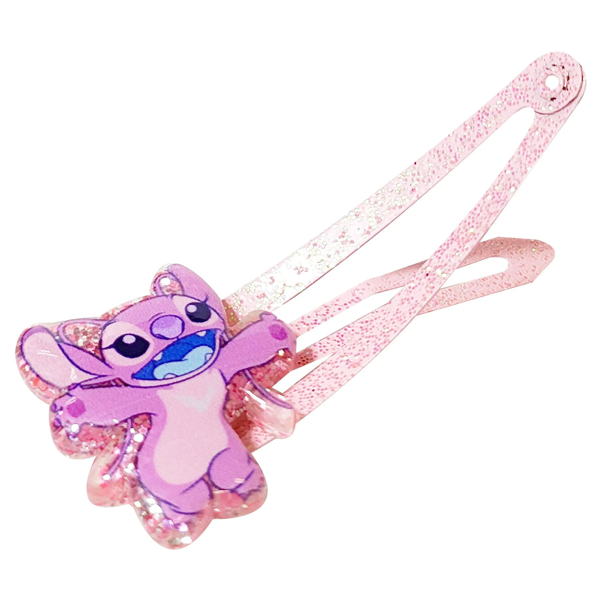 Pink Stitch Glitter Hair Clip for girls, Disney licensed accessory, LuvHer Shop