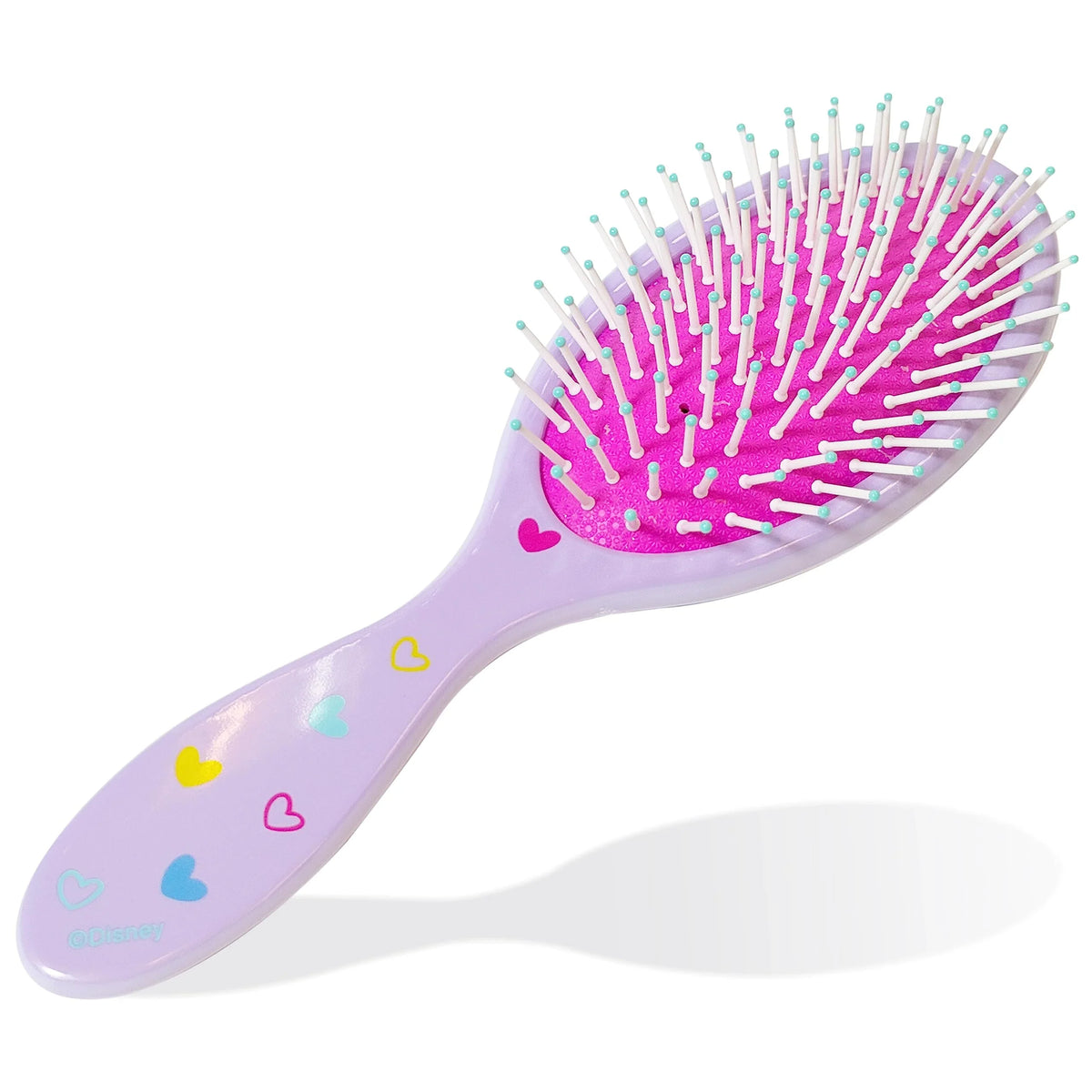 Disney Girls' Heart Hair Brush with purple handle and colorful heart designs from LuvHer Shop