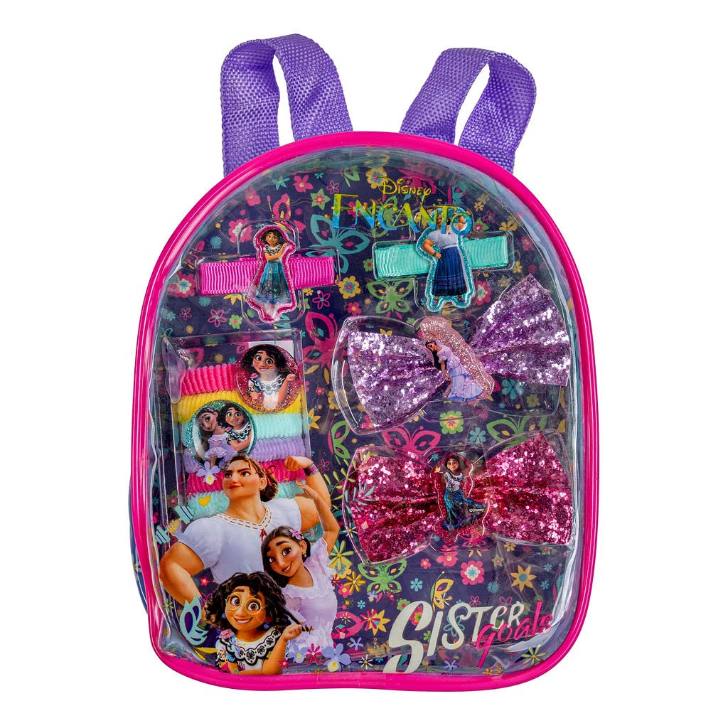 LUV HER Kid's ENCANTO Fashionista's Back Pack - ENCANTO Accessories Set For Girls - Minnie Mouse Sets - Bow's with Alligator Clips, Hair Ties, Backpack - Ages 3+ - LuvHer Shop