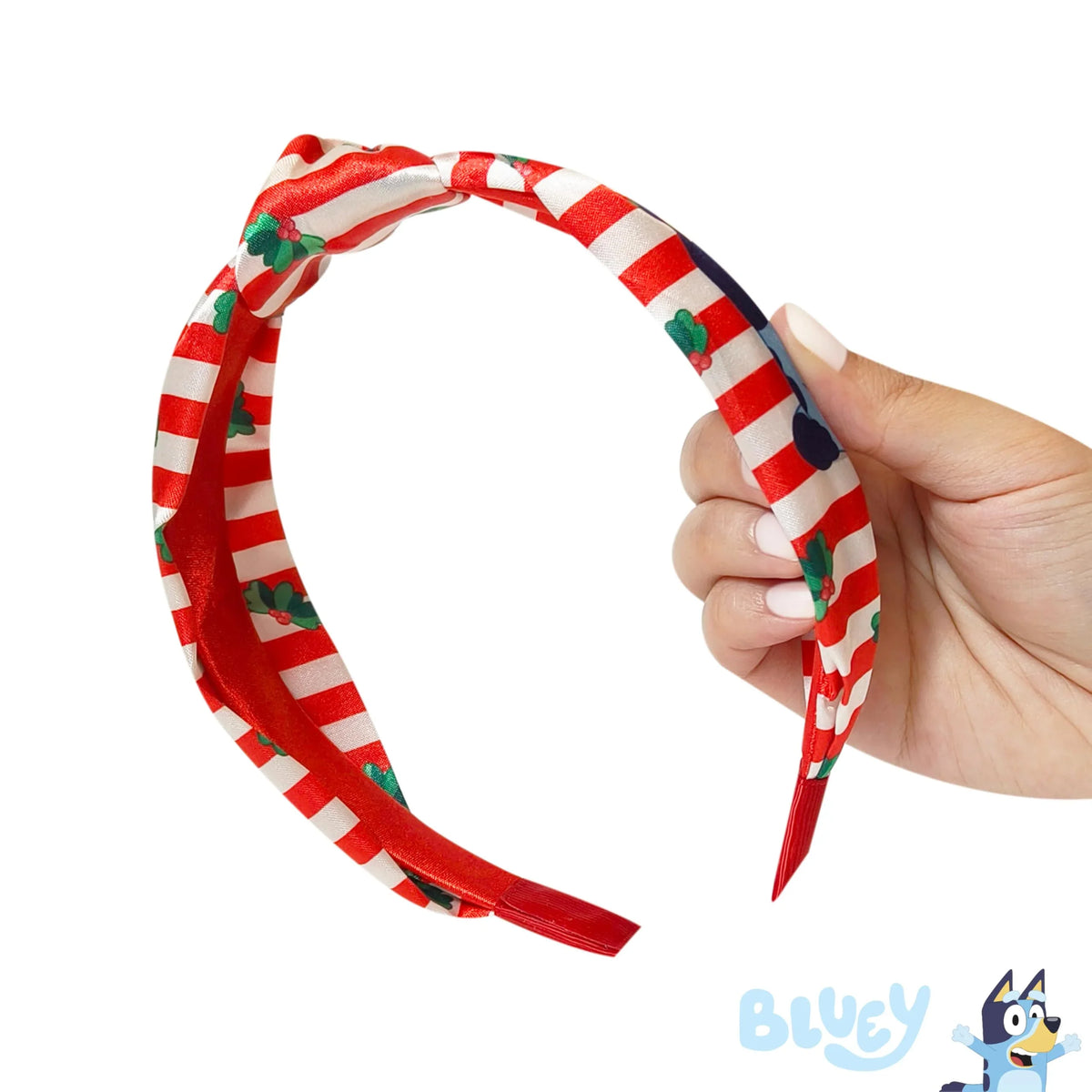 Bluey Red and White Striped Headband with Holly, LuvHer Shop girls' accessory