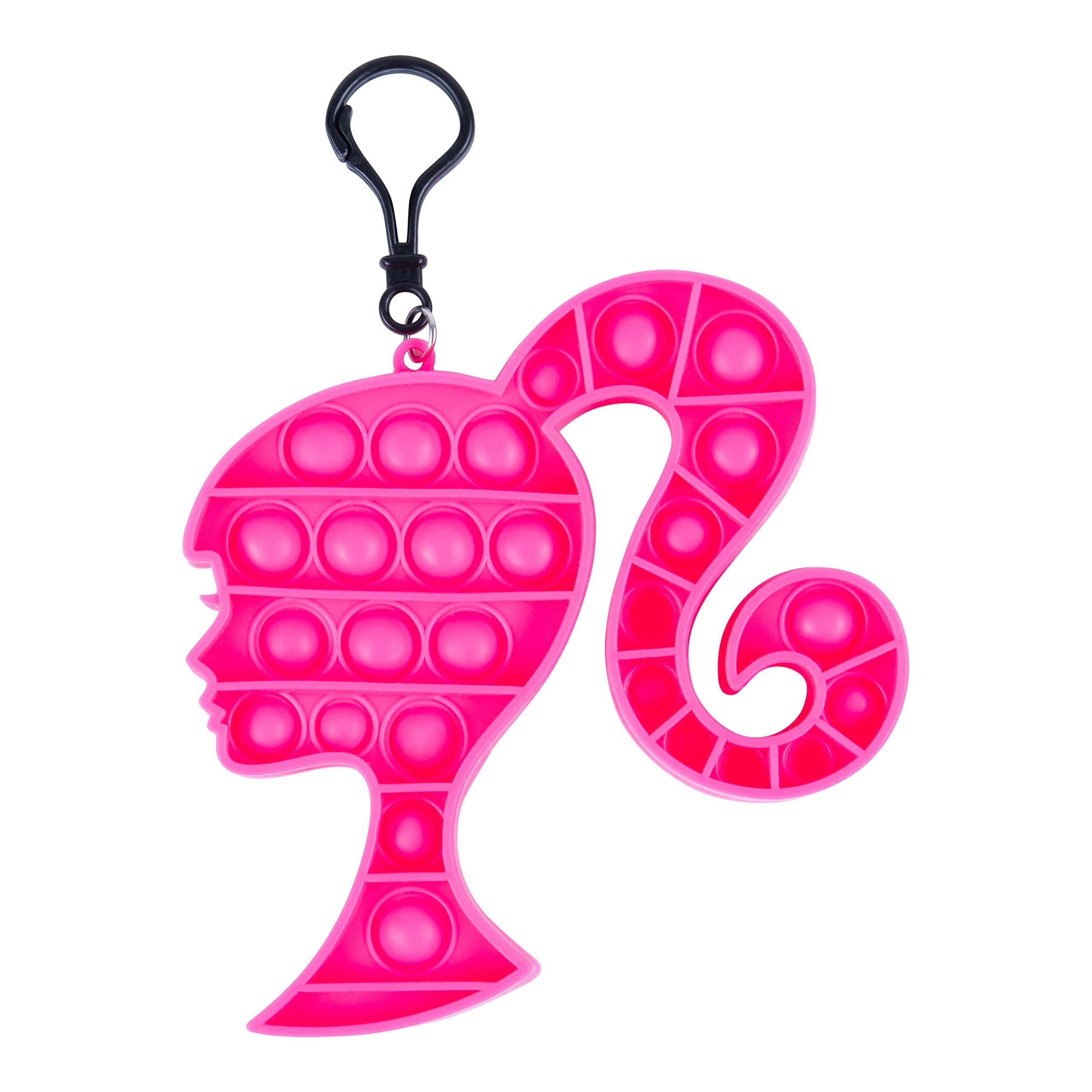 Luv Her - Pop it - Popper - Kids Keychain - Pink Head Shaped - Small Fidget Toy - Mini Pop It - Stress Relief - Play Accessories - Ages 3 + - LuvHer Shop