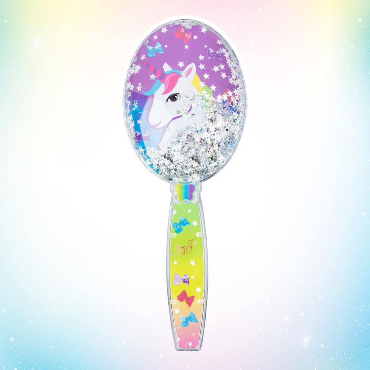 Jojo Siwa Unicorn Girls Confetti Hair Brush, Rainbow Color, Ages 3+ - LuvHer Shop