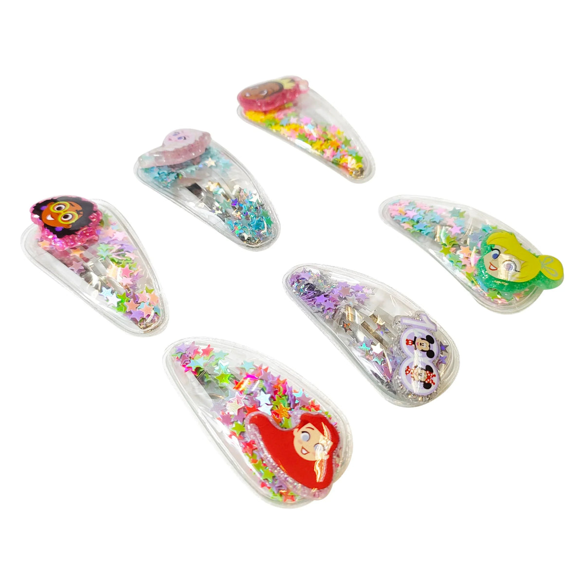 Disney 100 Hair Accessories For Girls - 6 pc. Hairbow Set