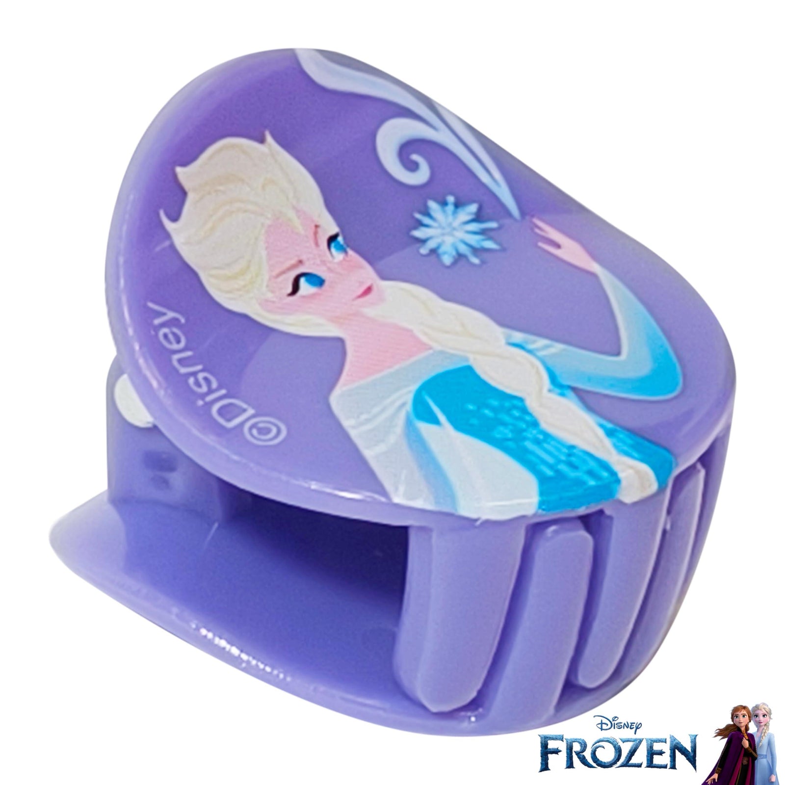 Disney Frozen Hair Clips set with Anna, Elsa, Olaf and Sven character designs on colorful clips