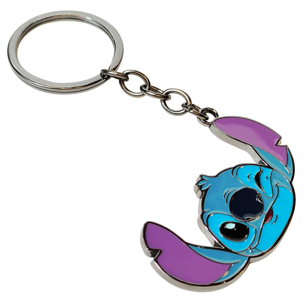 Disney Stitch keychain with blue and purple enamel charm, LuvHer Shop girls accessory
