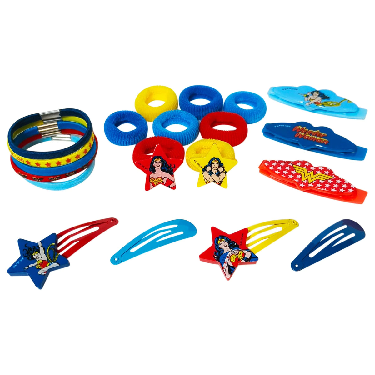 Wonder Woman Girls' Hair Accessories Set - 20 Pack