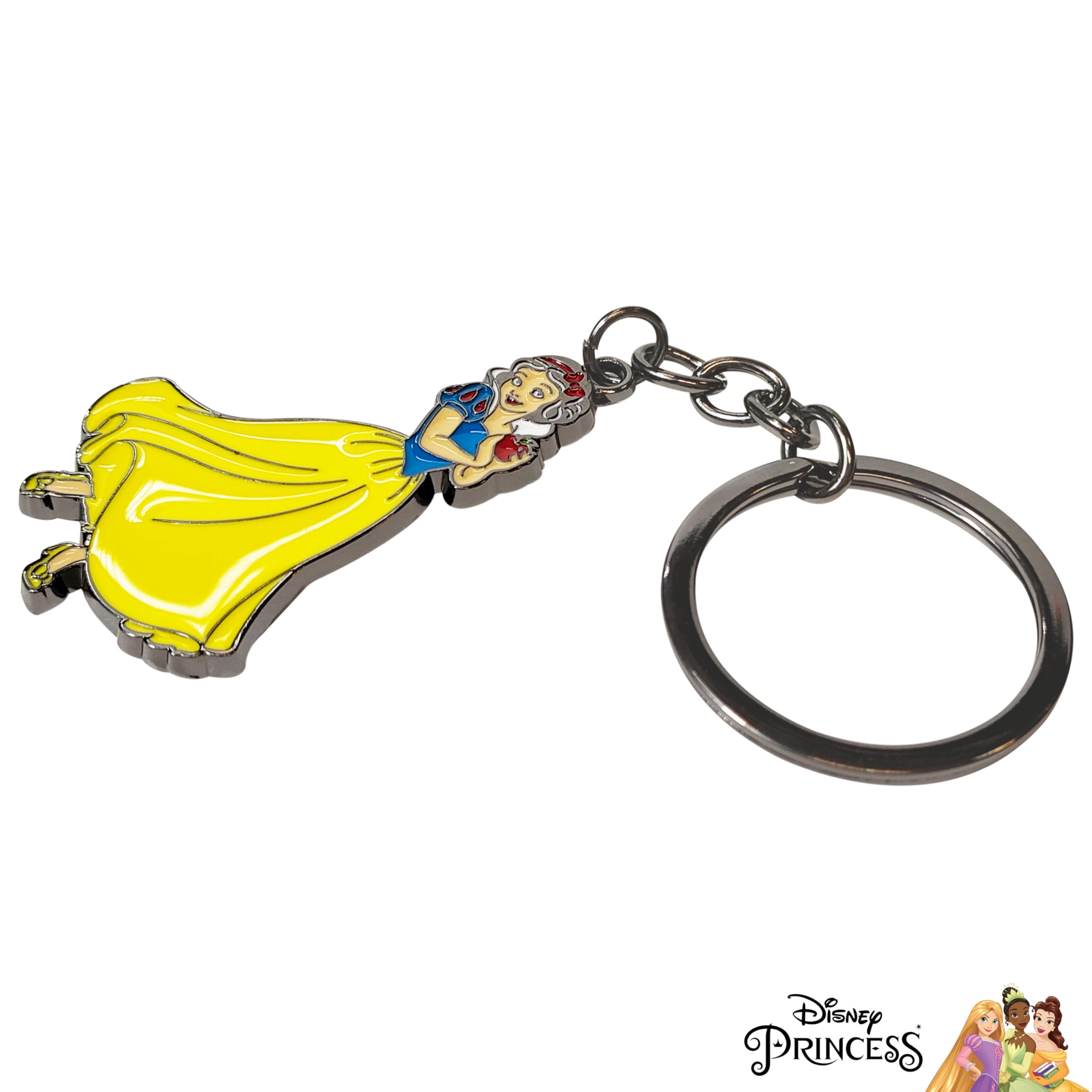 LUV HER Disney Themed Keychain - Metal, Durable, Lightweight, Disney Princesses Character Charm Snow White Keychain, Ages 3+ - LuvHer Shop