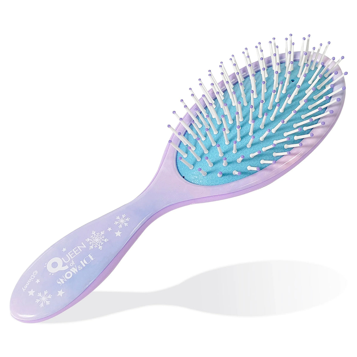 Disney Queen of Snow & Ice girls' hair brush in purple and blue with snowflake design