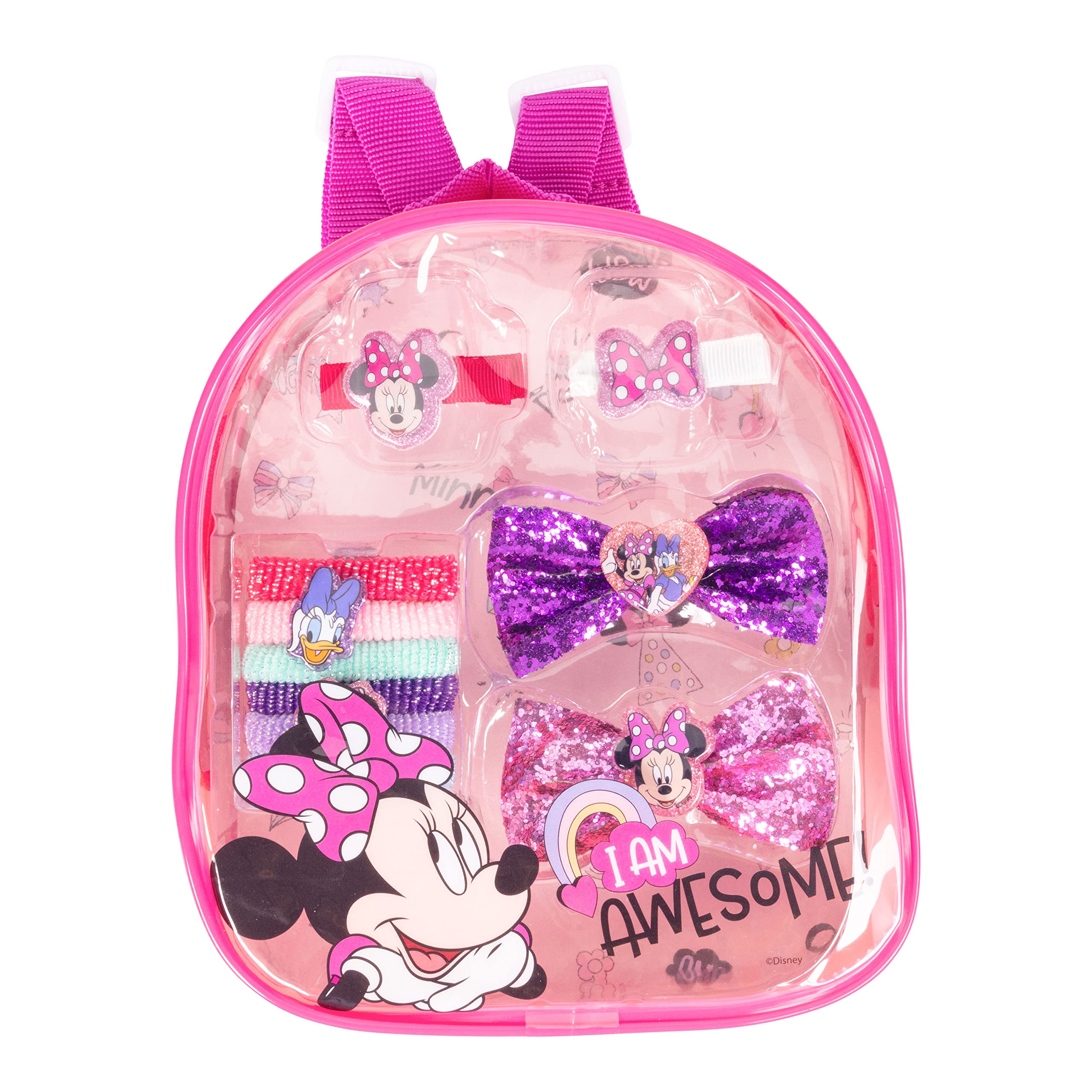 LUV HER Kid's Fashionista's BackPack - Accessories Set For Girls - Bow's with Alligator Clips, Hair Ties, Backpack - Ages 3+ - LuvHer Shop