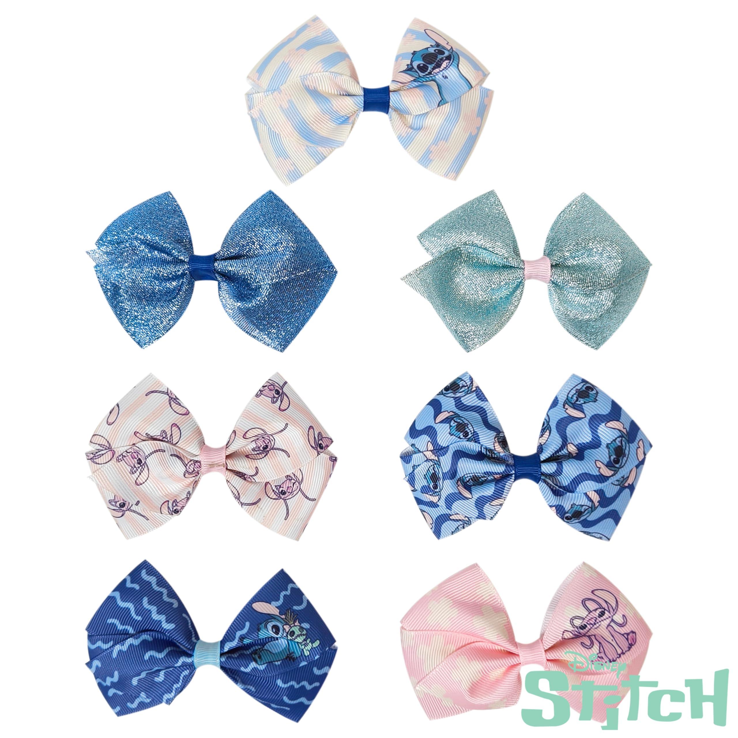 Licensed Girls Hair Bows - The Stitch Themed Hair Accessories...