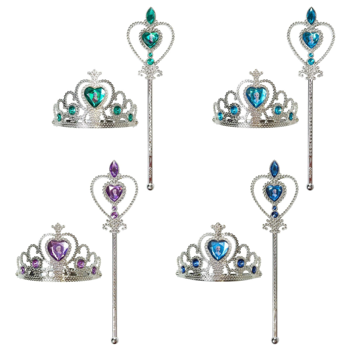 Disney Frozen Princess Tiara and Wand Set with Elsa and Anna designs, girls' accessories from LuvHer Shop