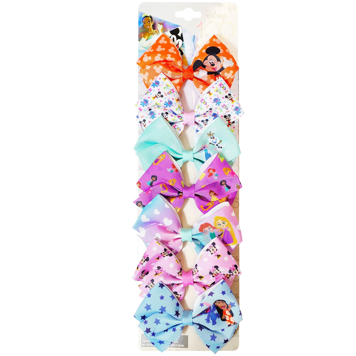 Disney Princess Hair Bow Set featuring colorful girls' bows with princess designs, LuvHer Shop
