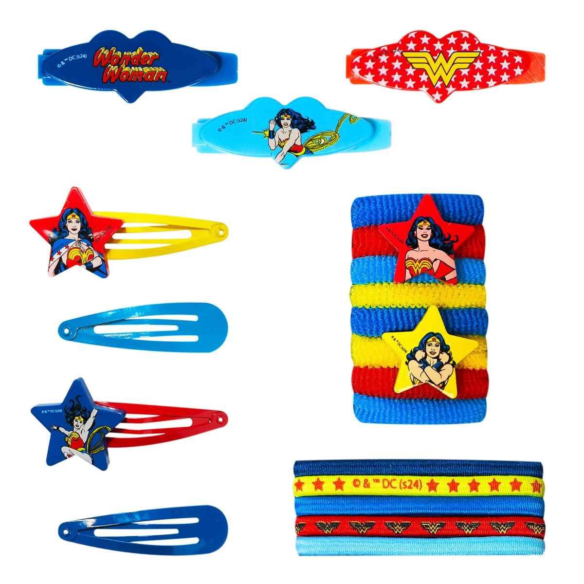 Wonder Woman Girls' Hair Accessories Set - 20 Pack