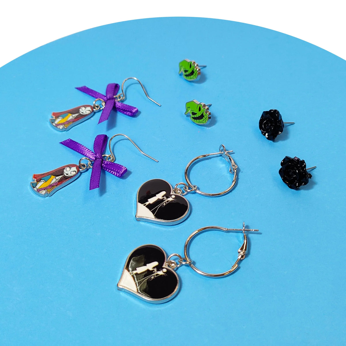 Jack Skellington Gothic Jewelry 4 Hypoallergenic Earrings for...