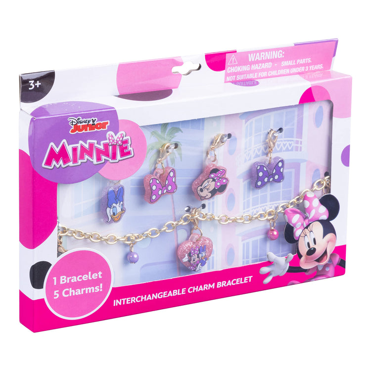 LUV HER Minnie Mouse Add A Charm Toy Bracelet and Costume Jewelry Box Set with 1 charm bracelet & 5 interchangeable charms - Ages 3+ - LuvHer Shop