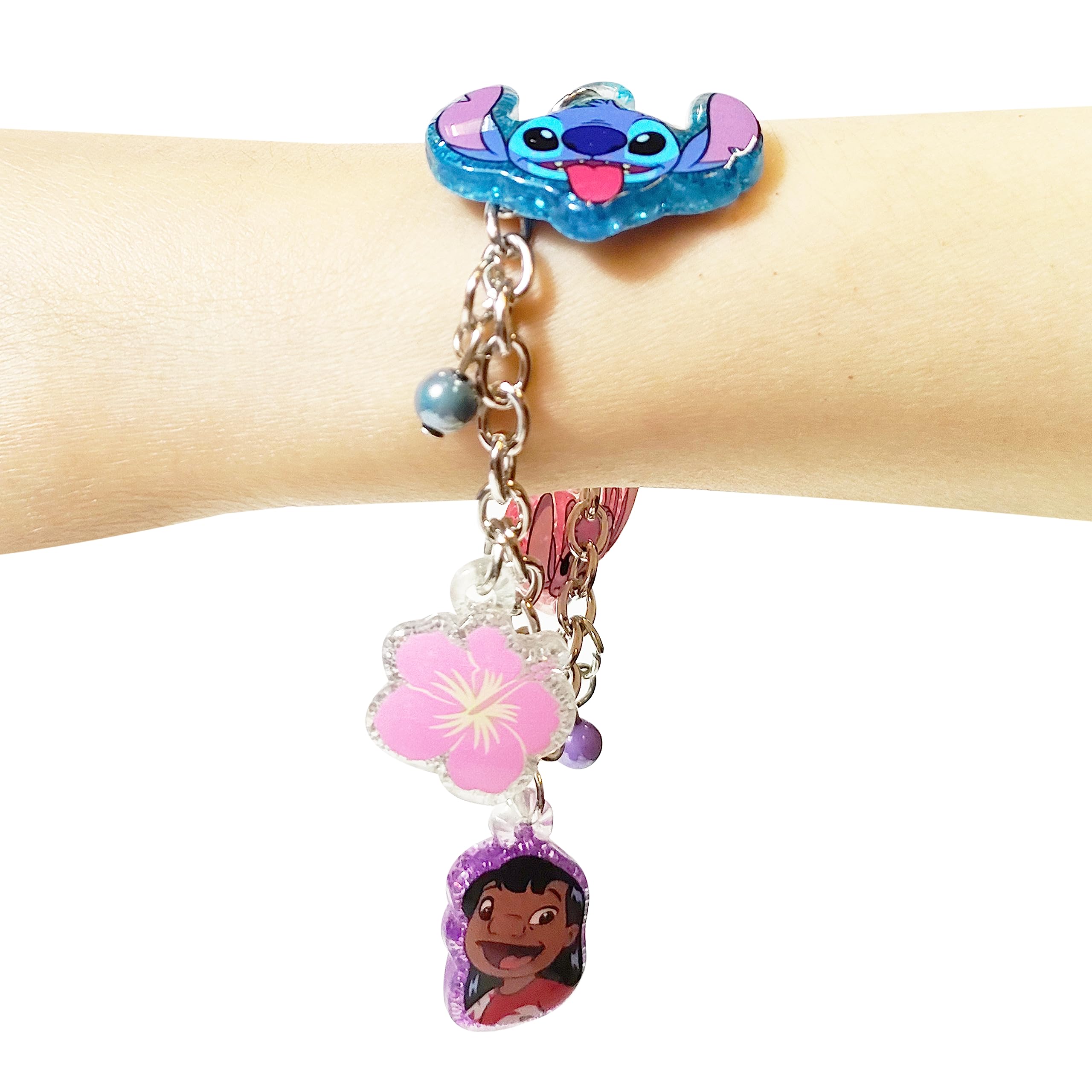 LUV HER Lilo and Stitch 7" Bracelet with Metal Charms - Disney Stitch - Ages 3+ - LuvHer Shop