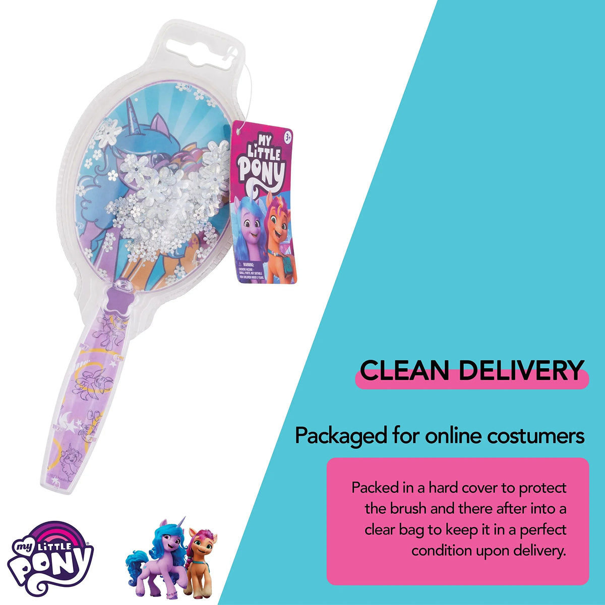Magical Unicorn Hair Brush with Sparkling Stars