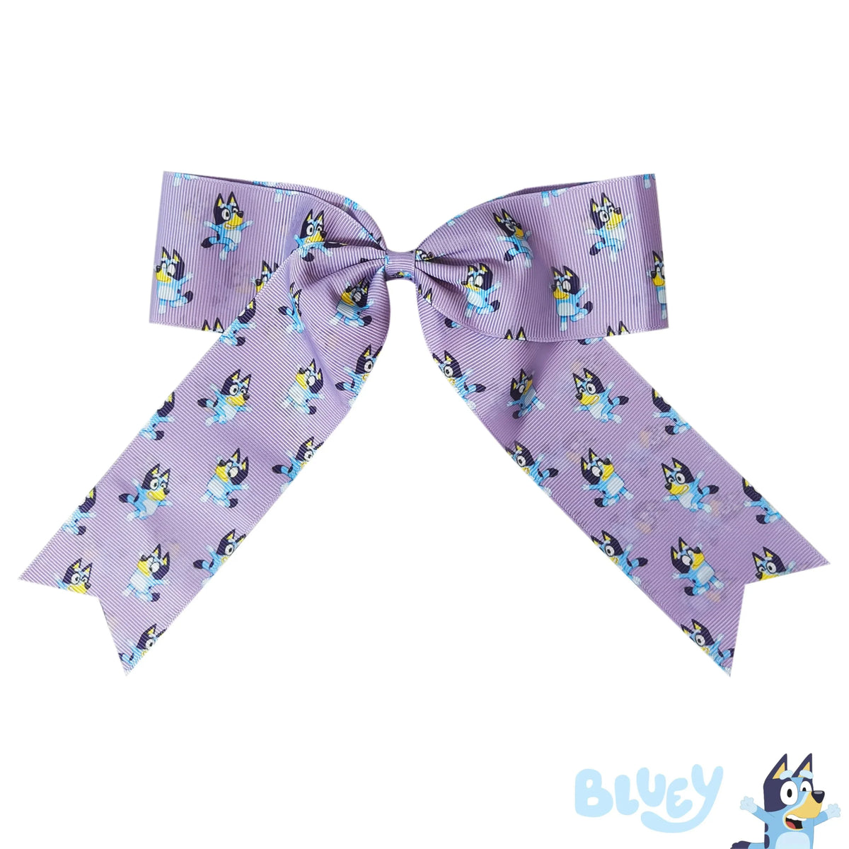 Bluey Purple Hair Bow for girls featuring Bluey character print, licensed accessory from LuvHer Shop.