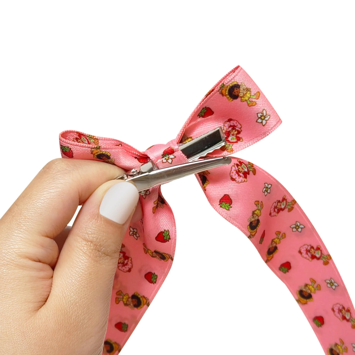 Strawberry Shortcake Printed Long Tail Hair Bow Set