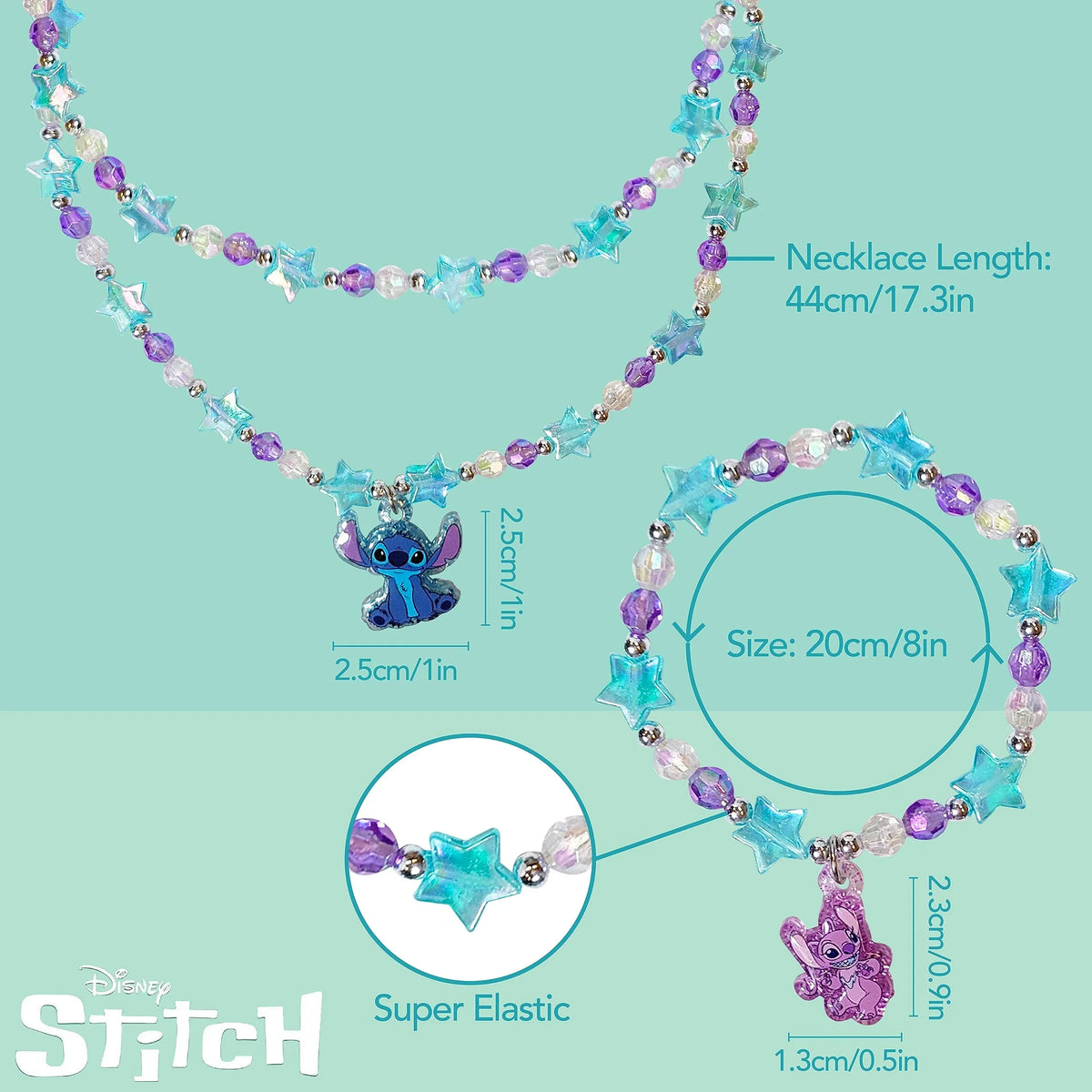 Stitch Play Jewelry Set 3 Piece Princess Toys - Jewelry Set