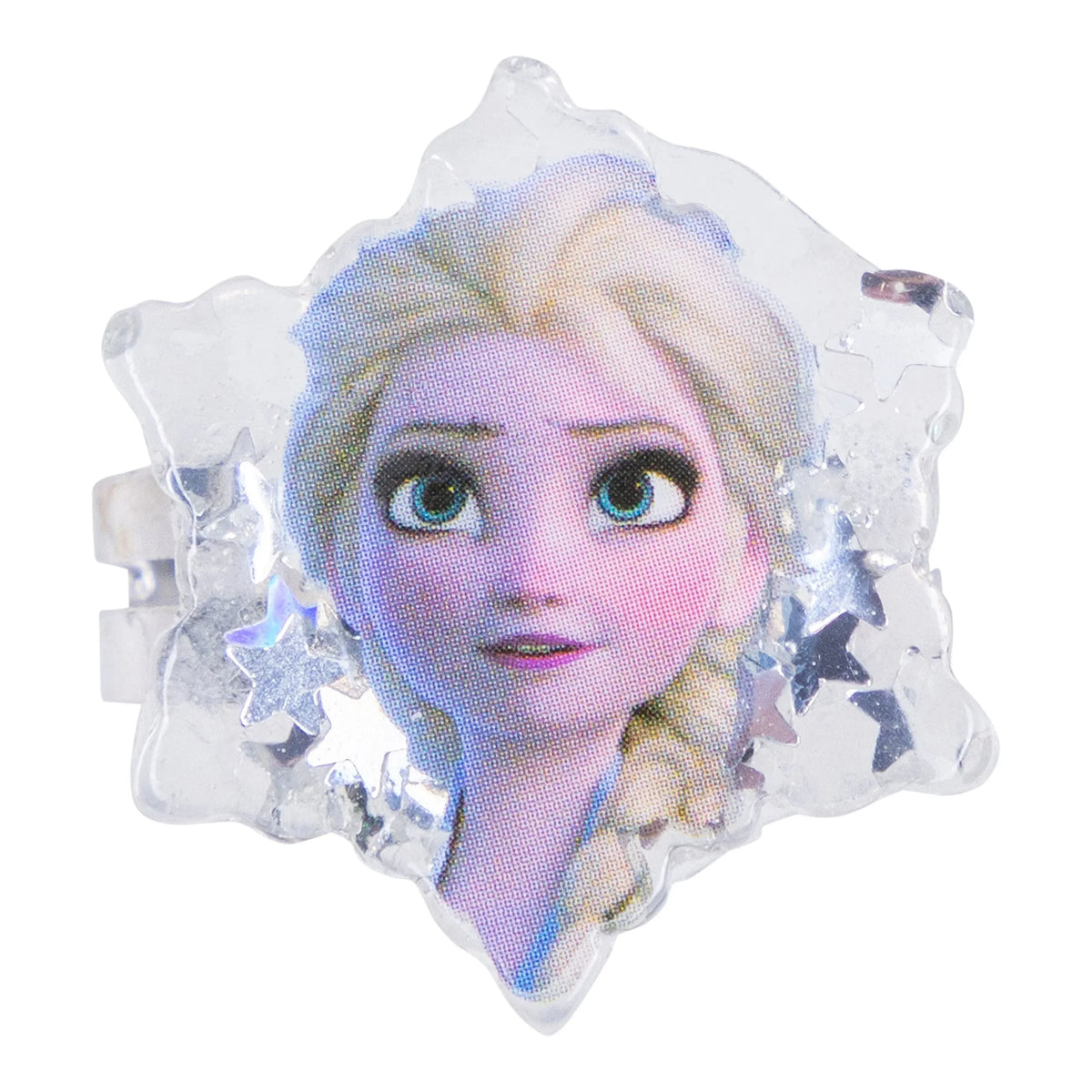 Disney Frozen Elsa Snowflake Ring girls' accessory with Elsa portrait and silver star details