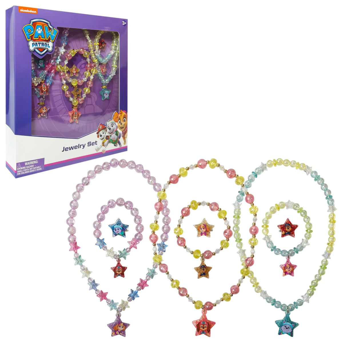 Paw Patrol Jewelry Set for girls with colorful beaded necklaces and bracelets, LuvHer Shop